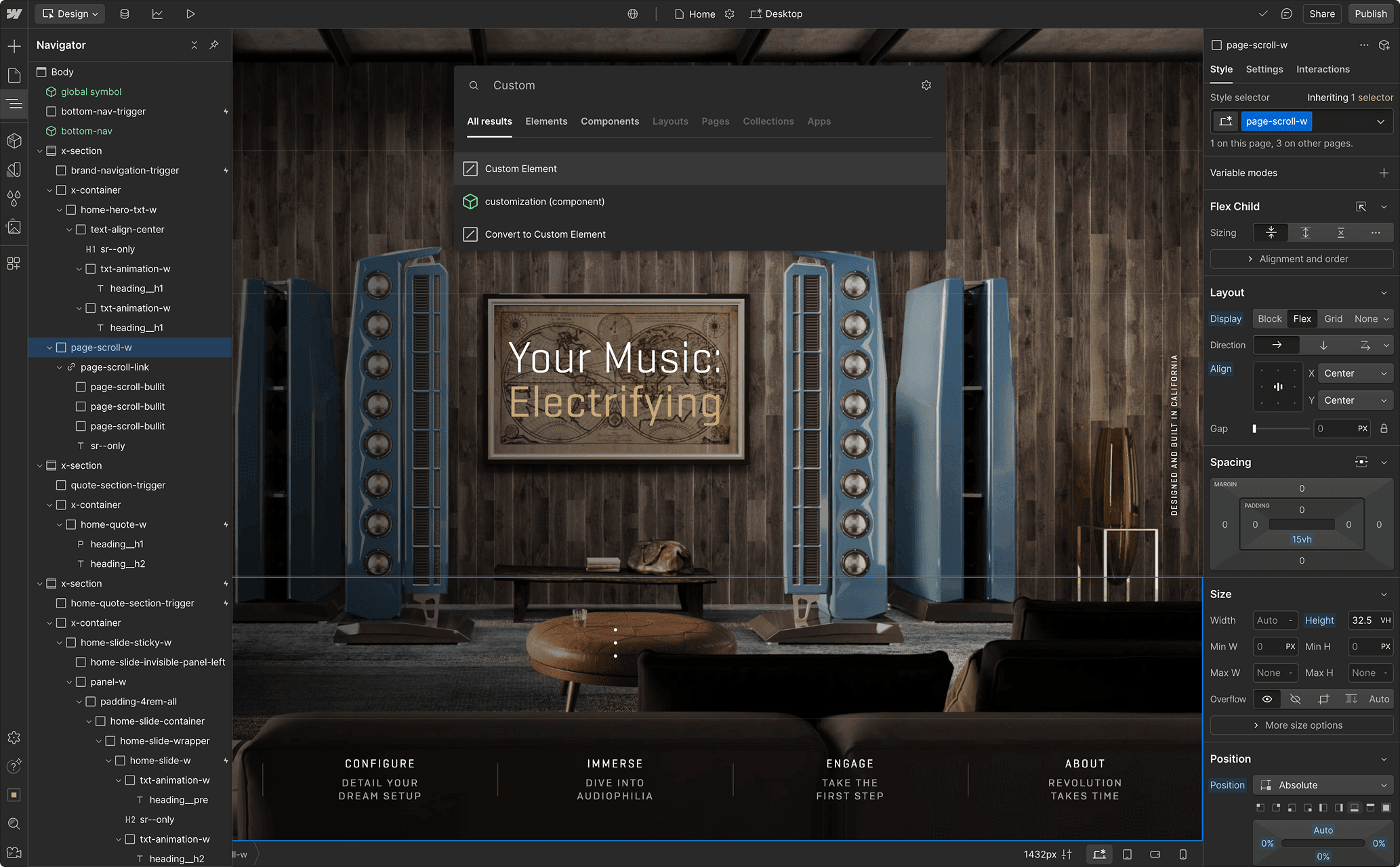 Webflow Designer